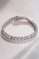 Silver Crystal stone detailed 925 sterling silver tennis bracelet 69