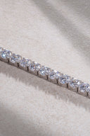 Silver Crystal stone detailed 925 sterling silver tennis bracelet 69