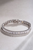 Silver Crystal stone detailed 925 sterling silver tennis bracelet 70