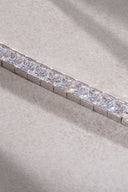 Silver Crystal stone detailed 925 sterling silver tennis bracelet 70