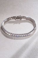 Silver Crystal stone detailed 925 sterling silver tennis bracelet 71