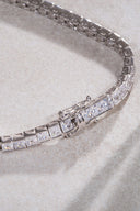 Silver Crystal stone detailed 925 sterling silver tennis bracelet 71
