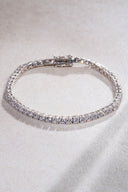 Silver Crystal stone detailed 925 sterling silver tennis bracelet 72