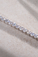 Silver Crystal stone detailed 925 sterling silver tennis bracelet 72