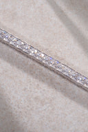 Silver Crystal stone detailed 925 sterling silver tennis bracelet 73