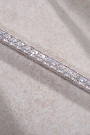 Silver Crystal stone detailed 925 sterling silver tennis bracelet 73