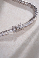 Silver Crystal stone detailed 925 sterling silver tennis bracelet 73