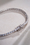 Silver Crystal stone detailed 925 sterling silver tennis bracelet 74