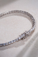 Silver Crystal stone detailed 925 sterling silver tennis bracelet 74