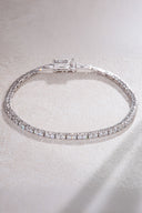 Silver Crystal stone detailed 925 sterling silver tennis bracelet 75