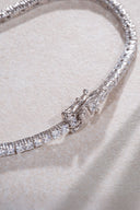 Silver Crystal stone detailed 925 sterling silver tennis bracelet 75