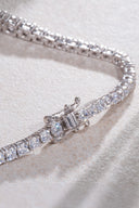 Silver Crystal stone detailed 925 sterling silver tennis bracelet 77