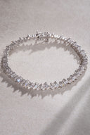 Silver Crystal stone detailed 925 sterling silver tennis bracelet 78