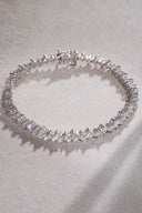 Silver Crystal stone detailed 925 sterling silver tennis bracelet 78