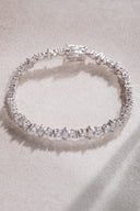Silver Crystal stone detailed 925 sterling silver tennis bracelet 79