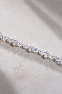 Silver Crystal stone detailed 925 sterling silver tennis bracelet 79