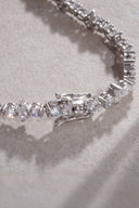 Silver Crystal stone detailed 925 sterling silver tennis bracelet 79