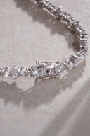 Silver Crystal stone detailed 925 sterling silver tennis bracelet 79