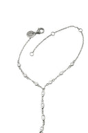 Silver 925 sterling silver shahmaran designed with minimal crystal stones 114