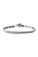 Silver Lock-accented elegant design 925 sterling silver bracelet 145