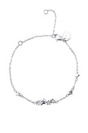 Silver 925 sterling silver bracelet with star details 154