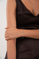 Silver 925 sterling silver bracelet with star details 154