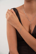 Silver 925 sterling silver bracelet with star details 154