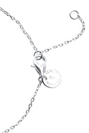 Silver 925 sterling silver bracelet with star and crystal stone details 156