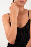 Silver Modern linked 925 sterling silver bracelet 158