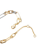 Gold Modern linked 925 sterling silver bracelet 158