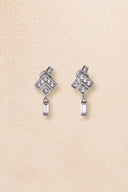 Silver 925 silver earrings with crystal stone detail 01