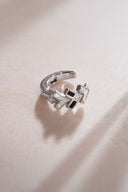 Silver 925 sterling silver cartilage earrings with crystal stone details 05