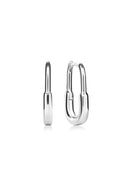 Silver Oval shaped 925 sterling silver earring 135