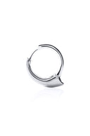 Silver minimal curved detail 925 sterling silver earring 139
