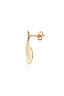 Gold 925 sterling silver dangling earrings with crystal stones 160