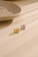 Gold 925 sterling cartilage earrings with crystal stone details 263