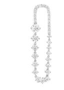 Gold Crystal stone detailed dangling earrings 287