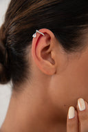 Silver 925 sterling silver cartilage earrings with crystal stone details 97