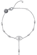 Silver Sparkling 925 sterling silver hand chain with eye detail 149