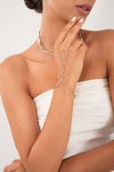 Silver 925 sterling silver shahmaran with double bracelet design 150