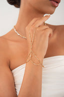 Gold 925 sterling silver shahmaran with double bracelet design 150