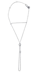 Silver 925 sterling silver shahmaran with teardrop stone detail 152