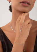 Silver 925 sterling silver shahmaran with teardrop stone detail 152