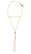 Gold 925 sterling silver shahmaran with teardrop stone detail 152