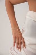 Gold 925 sterling silver shahmaran with sparkling stone detail 176