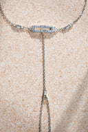 Silver Crystal stone detailed 925 sterling silver shahmaran 48