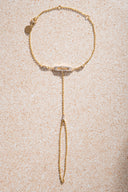 Gold Crystal stone detailed 925 sterling silver shahmaran 48