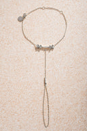 Silver Special cut crystal stone detailed 925 sterling silver shahmeran 49