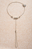 Silver Star and crystal stone detailed 925 sterling silver shahmeran 50