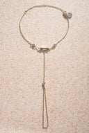 Silver Star and crystal stone detailed 925 sterling silver shahmeran 50